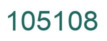 Number 105108 green image