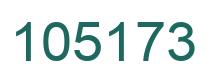 Number 105173 green image