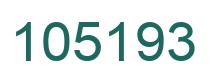 Number 105193 green image
