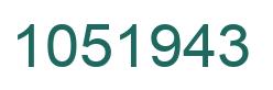 Número 1051943 imagen verde