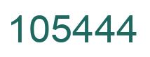 Number 105444 green image