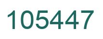 Number 105447 green image