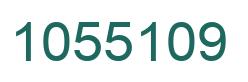 Number 1055109 green image