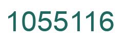 Number 1055116 green image