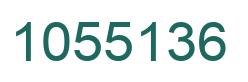 Number 1055136 green image