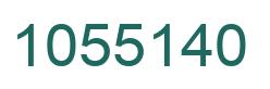 Number 1055140 green image