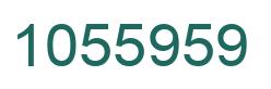 Number 1055959 green image