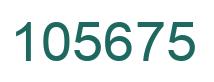 Number 105675 green image