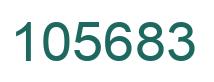 Number 105683 green image