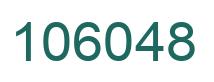 Number 106048 green image