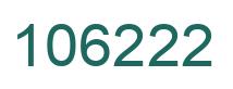 Number 106222 green image