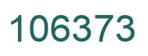 Number 106373 green image