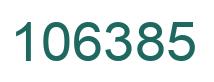 Number 106385 green image