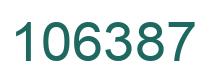 Number 106387 green image