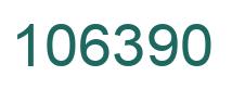 Number 106390 green image