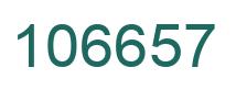 Number 106657 green image