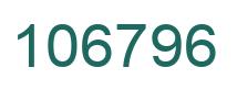 Number 106796 green image
