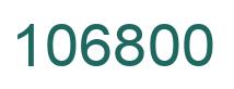 Number 106800 green image