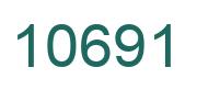 Number 10691 green image