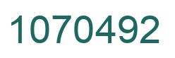 Número 1070492 imagen verde
