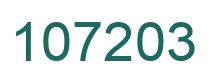 Number 107203 green image