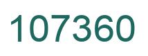 Number 107360 green image