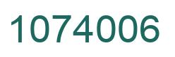 Number 1074006 green image