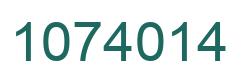 Number 1074014 green image