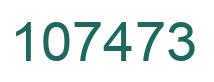 Number 107473 green image