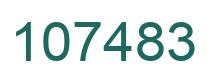Number 107483 green image