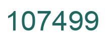 Number 107499 green image