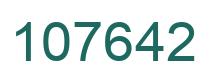Number 107642 green image