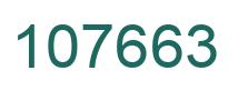 Number 107663 green image