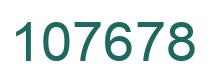 Number 107678 green image