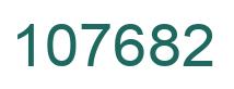 Number 107682 green image