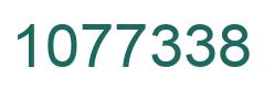 Number 1077338 green image