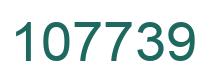 Number 107739 green image