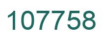 Number 107758 green image
