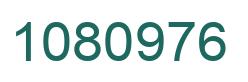 Número 1080976 imagen verde