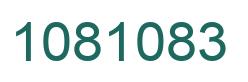 Number 1081083 green image