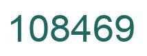 Number 108469 green image