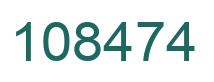 Number 108474 green image
