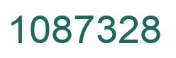 Number 1087328 green image
