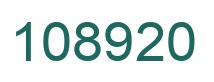 Number 108920 green image