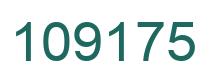 Number 109175 green image
