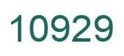 Number 10929 green image