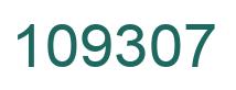 Number 109307 green image