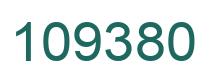 Number 109380 green image