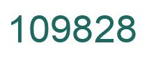 Number 109828 green image