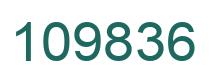 Number 109836 green image